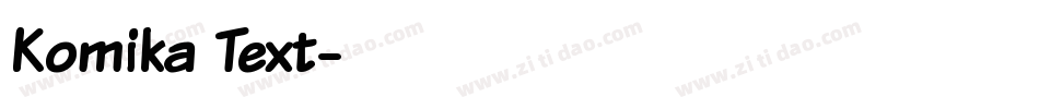 Komika Text字体转换